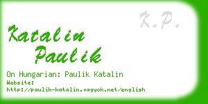 katalin paulik business card